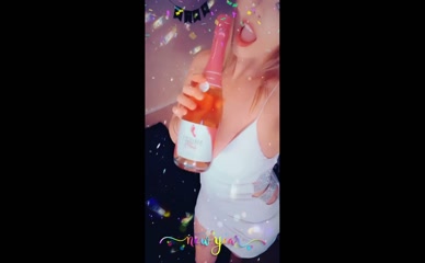 KaraRaven Cleavage Champagne New Year's