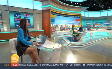 Laura Tobin's Thighs and Legs on Good Morning Britain