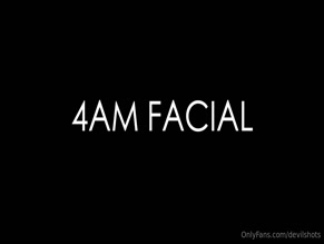 Devilshots Morticia gets a facial.