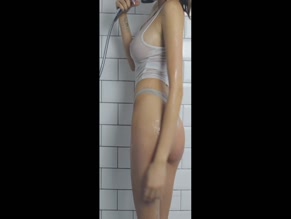 Wikkyc wet t-shirt shower tease.