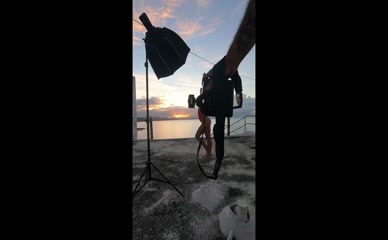 Marina Rebediuk Ass Displayed During Rooftop Photoshoot