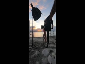 Marina Rebediuk Ass Displayed During Rooftop Photoshoot