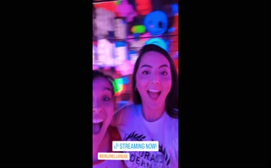 Jane Douglas mirror maze selfie.