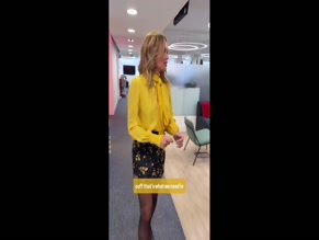 Amanda Holden's Tights-Clad Legs and Office Outfit