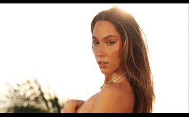 Victoria Lynn Myers topless outdoor lingerie shoot