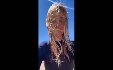 Louise Redknapp Wetsuit Beach Selfie