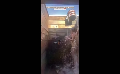 Laura Whitmore Bikini Cold Water Bucket Challenge