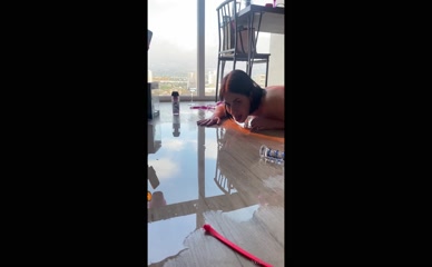 Mikkisilveira69 Licking Floor Pussy POV