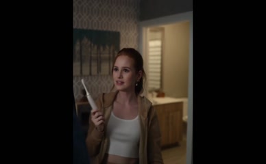 Madelaine Petsch bra cleavage dress wardrobe malfunction