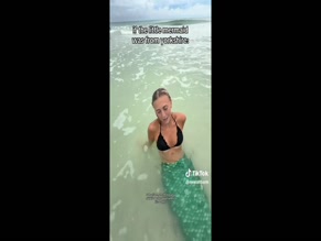 emwallbank: mermaid bikini flash