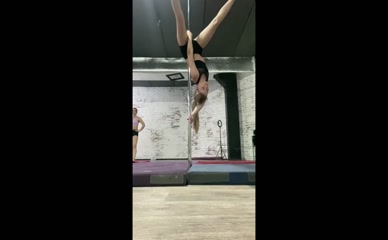 Tori Russ Pole Dance Inversion Split