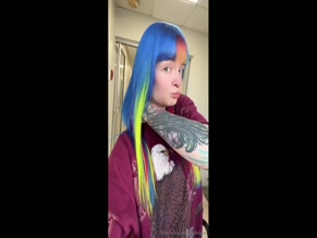 ghostxtype Rainbow Hair Display