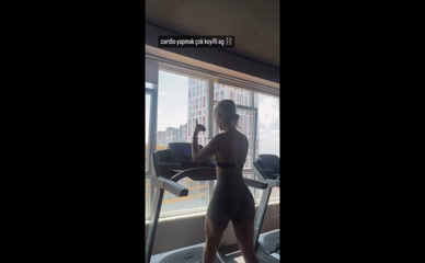Gizemsavagex Ass Treadmill Workout