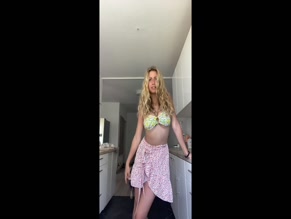 Celina bikini kitchen dance