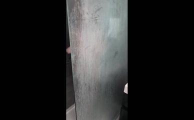 Kate Alice bare breasts and nipples pressed against shower glass.