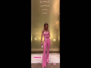 Helen Flanagan pink jumpsuit.