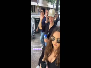 Ava Allan cleavage in Atlanta.