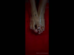 Oiled Feet Close-Up.