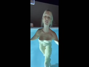 Litebritenation topless pool party with girl-on-girl kissing