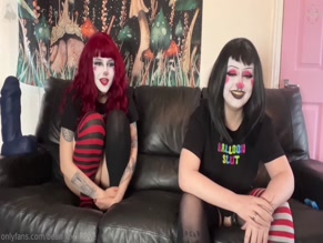 beansbundles scandalous clown show fully nude cleavage exposed