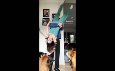 Ariel Winter Upside Down Pajama Reveal