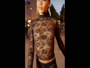 Coi Leray Nipple Slip Lace Outfit
