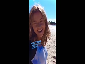 Isabelle Cornish Ass Beach Wipeout