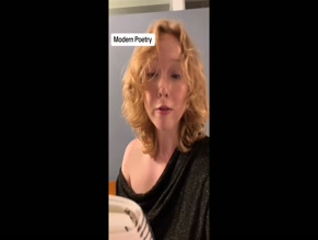 Molly Quinn one shoulder top cleavage