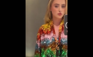 Kathryn Newton Sequin Top Wardrobe Malfunction