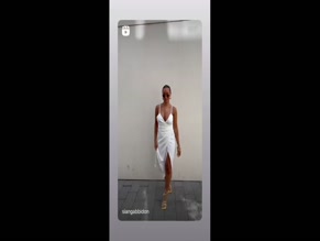 Sian Gabbidon Cleavage Slip Dress
