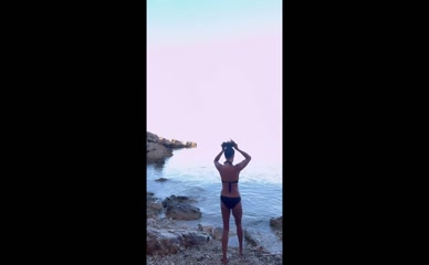 Jenny Powell's Bikini Beach Swim