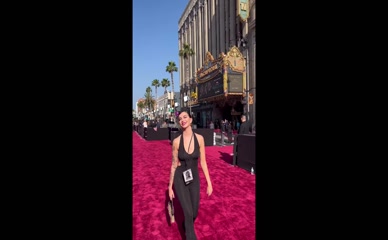 Maria Valero red carpet cleavage ass display