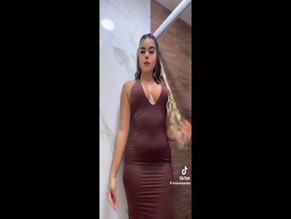Kesia Eduarda hot cleavage in sexy dress
