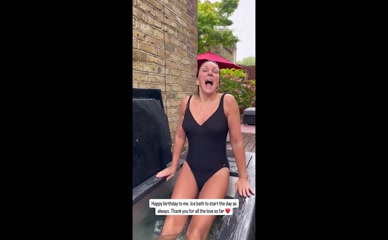 Shirley Ballas Ice Bath Birthday Suit