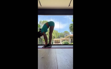 Christina Milian's Ass and Tits Workout
