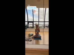 Kimberley Garner yoga bra top cameltoe
