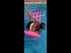 Nadia Sawalha Poolside Bikini Bloopers