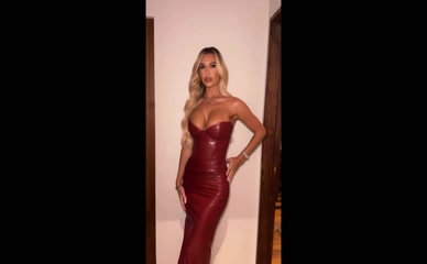Christine McGuinness's Leather Dress Reveal