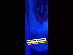 Frankie Bridge's Nipple Slip at Loose Women Entrance
