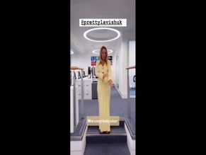 Amanda Holden's Underboob Peek in Yellow Two-Piece