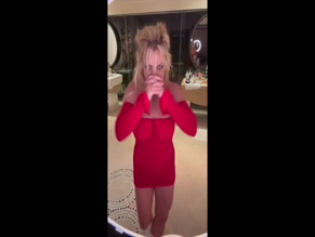 Britney Spears Red Dress Dance