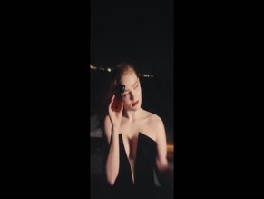 Sadie Sink cleavage dress