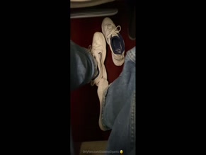 Sneaker sock tease