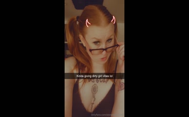 Stonedginger88 Teasing Cleavage and Mouth