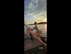 yeehaw402girls: Bikini Boat Fishing Sunset Sex