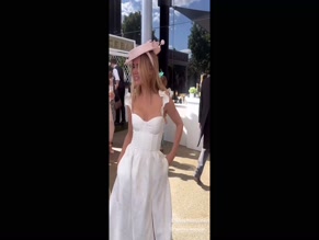 Kimberley Garner Royal Ascot Dress Lift