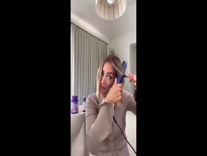 Frankie Bridge Hair Tutorial Showing Cleavage