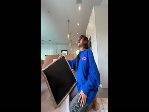 Mia Khalifa Unboxes Mirror, Startled By Reflection