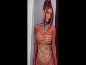 Megan Fox see-through dress