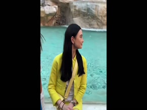 Marina Mazepa Trevi Fountain Ass Skirt Lift
